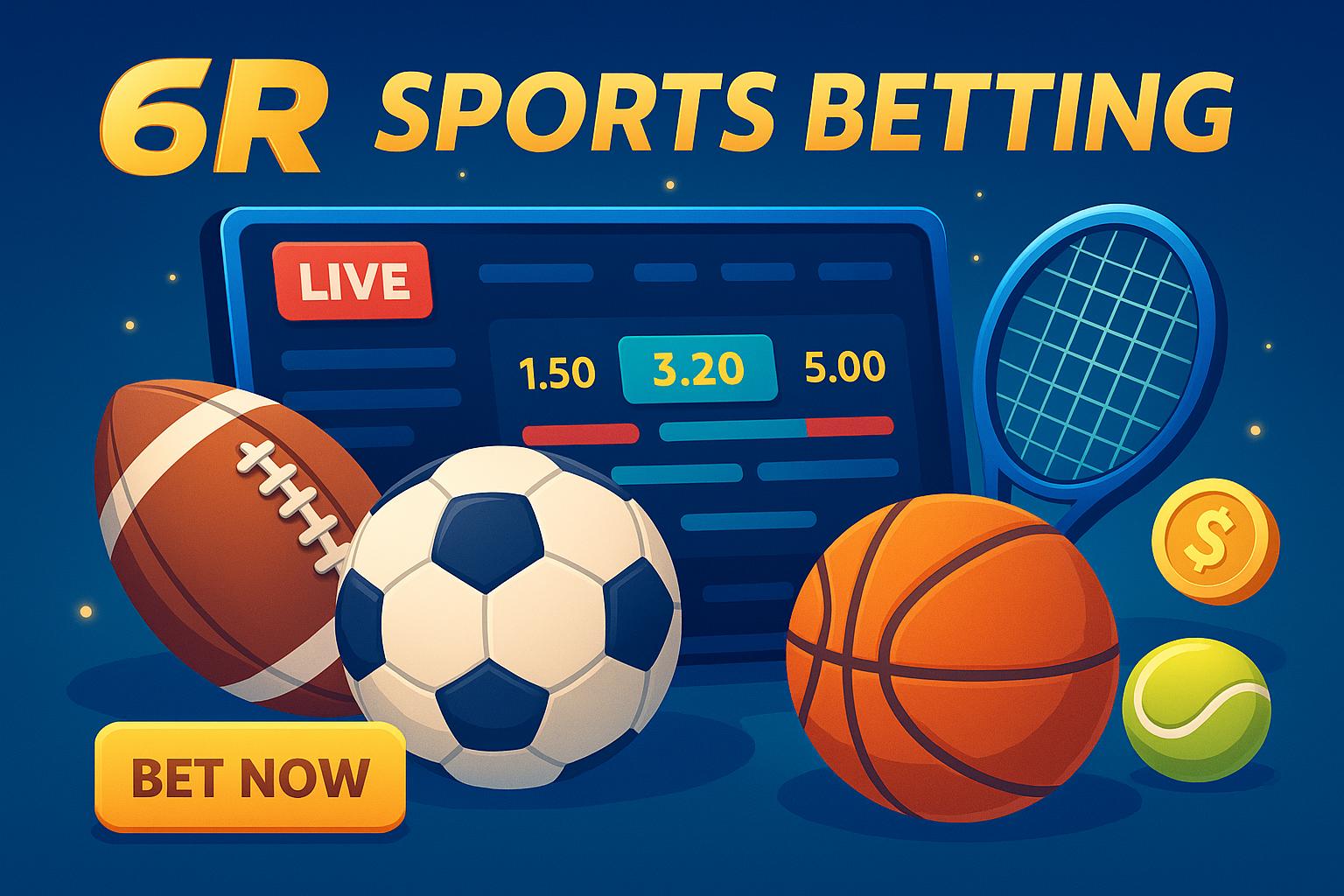 Apostas esportivas no cassino online 6R